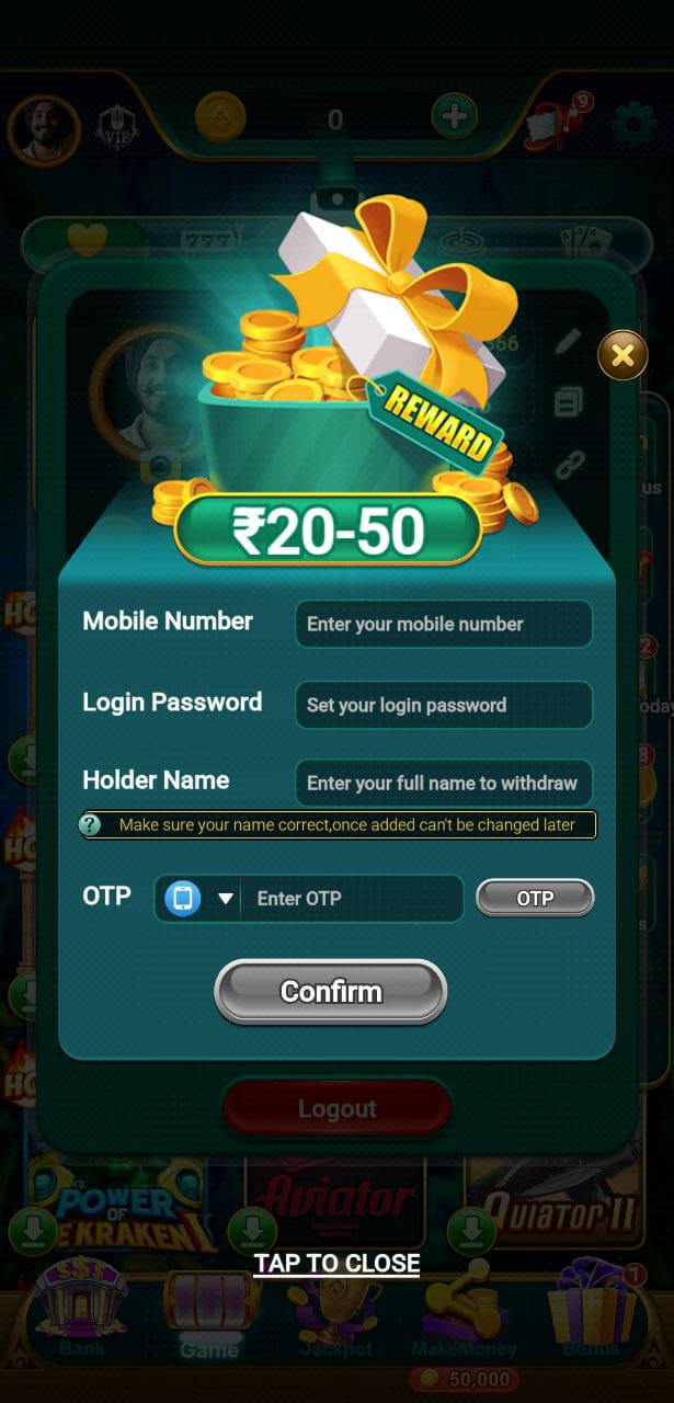 The third image of the app ,Online betting platform with the best betting games with highest cash rewards